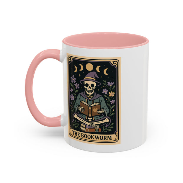 'The Bookworm' Tarot Card Accent Coffee Mug