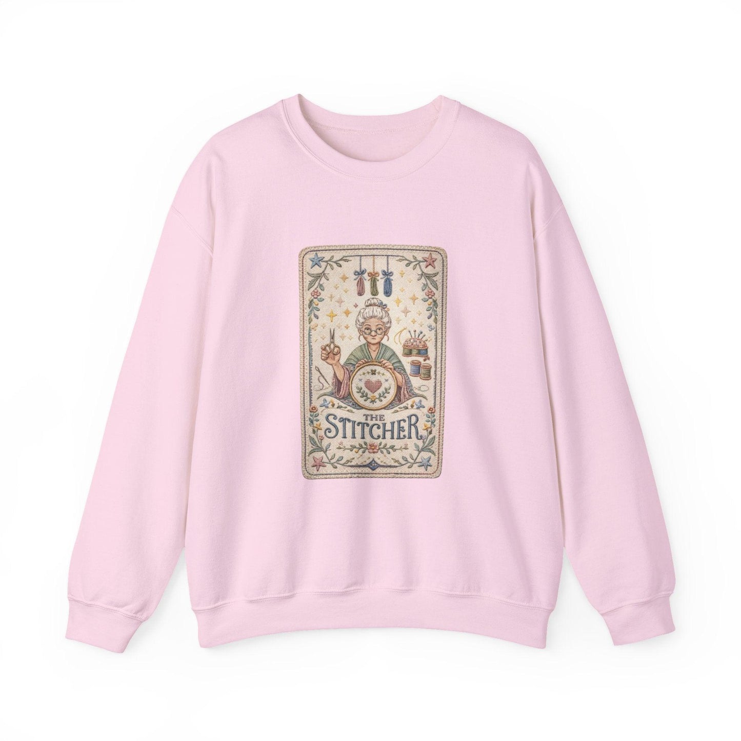 Vintage Embroiderer Illustration Sweatshirt | The Stitcher Crewneck