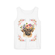 Geeky Goddess Pug Unisex Tank Top