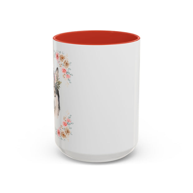 Geeky Goddess Siberian Husky Accent Coffee Mug