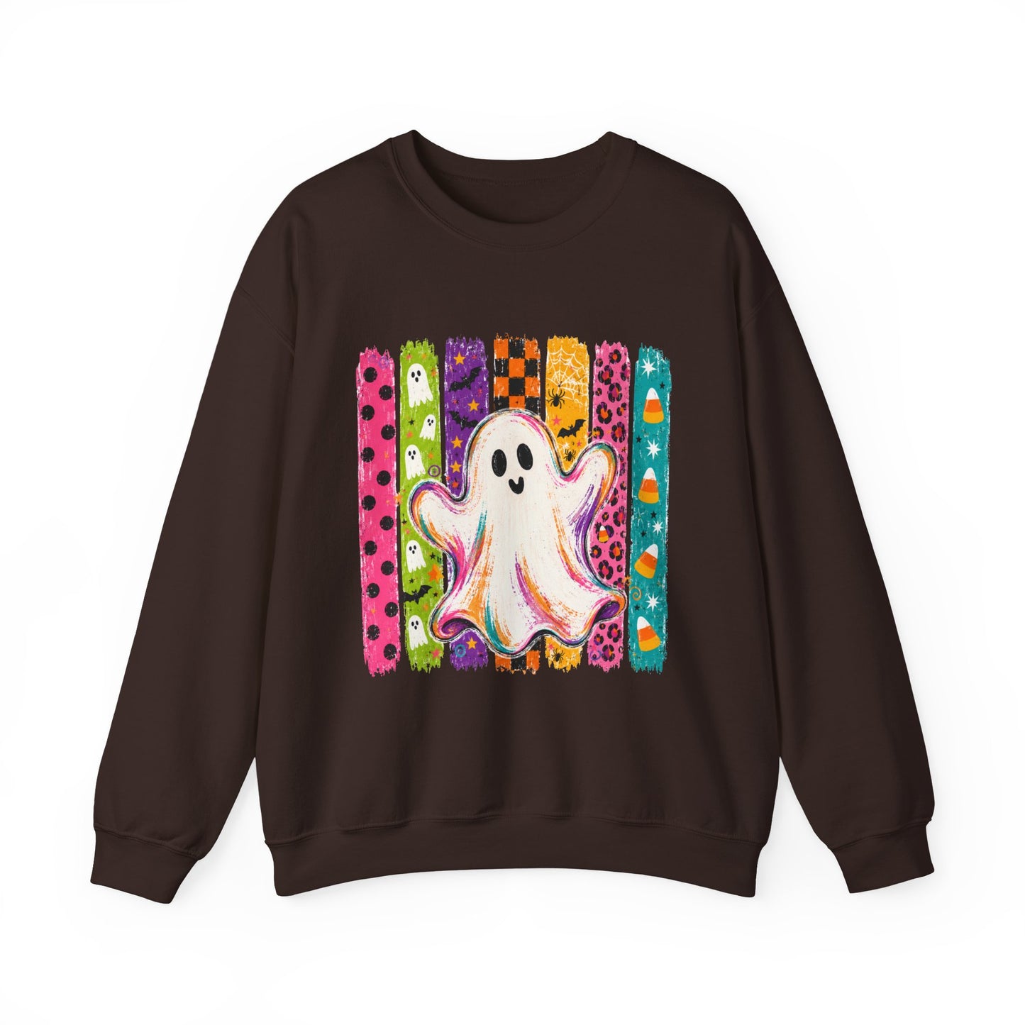 Rainbow Ghost Halloween Sweatshirt | Cute Ghost Graphic Crewneck