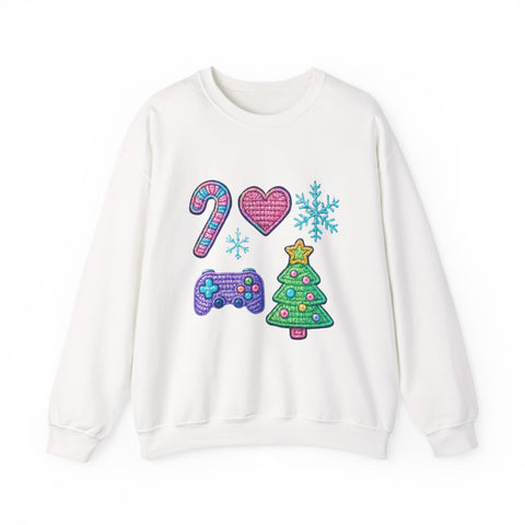 Christmas Gamer Sweatshirt | Unisex Crewneck | Holiday Sweatshirt, Gift for Gamers, Cozy Winter Wear, Christmas Apparel, Festive Sweatshirt