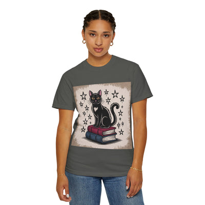 Cat and Book Lover's T-Shirt,