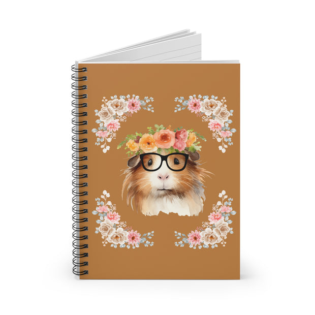 Geeky Goddess Guinea Pig Spiral Notebook