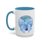 Blue/Green Planet Wrapped In A Bow Accent Coffee Mug