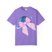Blue Saturn Wrapped In Pink Bow Unisex T-Shirt