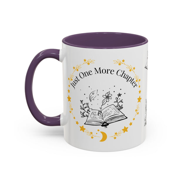 'Just One More Chapter' Accent Coffee Mug