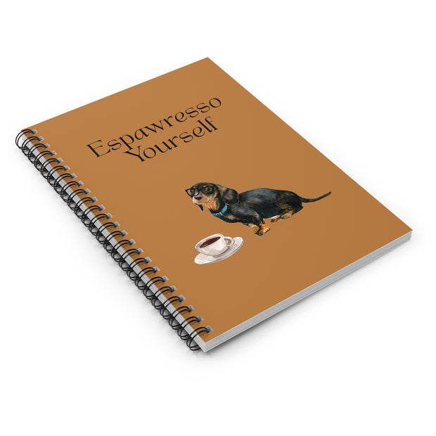 'Espawresso Yourself' Dachshund Spiral Notebook