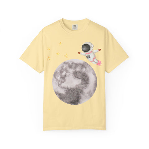 Astronaut Flying To The Moon Unisex T-Shirt