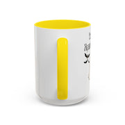 'You and Me Against The World' Accent Coffee Mug