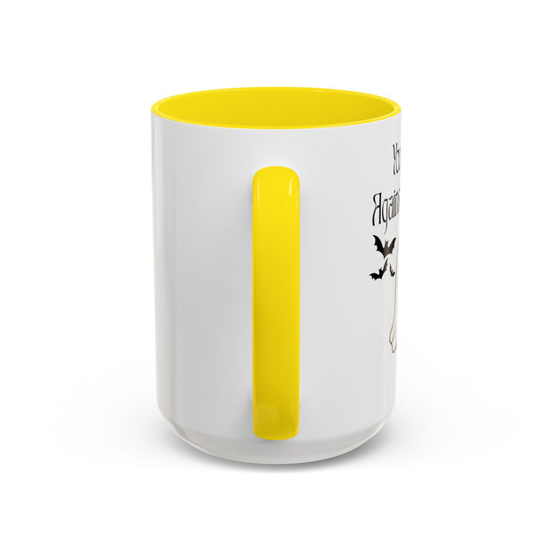 'You and Me Against The World' Accent Coffee Mug