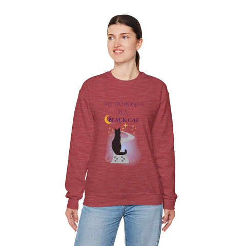 'My Patronus Is A Black Cat' Unisex Crewneck Sweatshirt