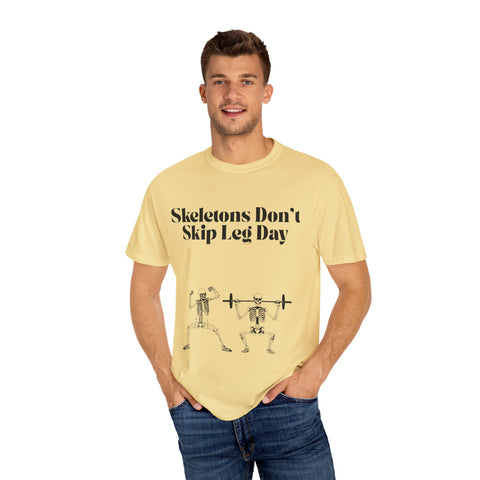 'Skeletons Don't Skip Leg Day' Unisex T-Shirt
