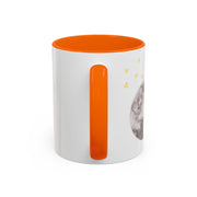 Astronaut Flying To The Moon Accent Coffee Mug
