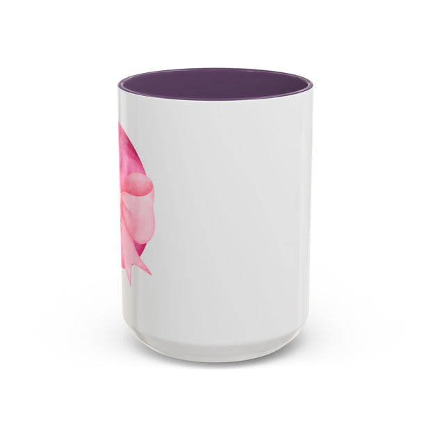 Pink Planet Wrapped In A Bow Accent Coffee Mug