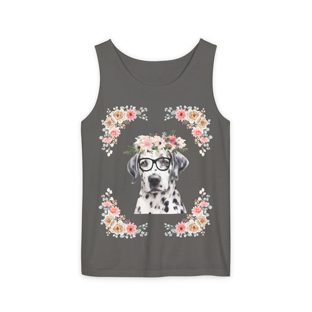 Geeky Goddess Dalmatian Unisex Tank Top