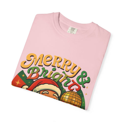 'Merry & Bright' Santa Unisex T-Shirt