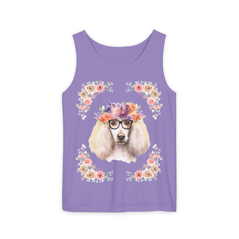 Geeky Goddess French Poodle Unisex Tank Top