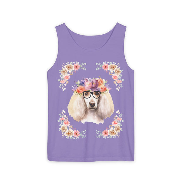 Geeky Goddess French Poodle Unisex Tank Top