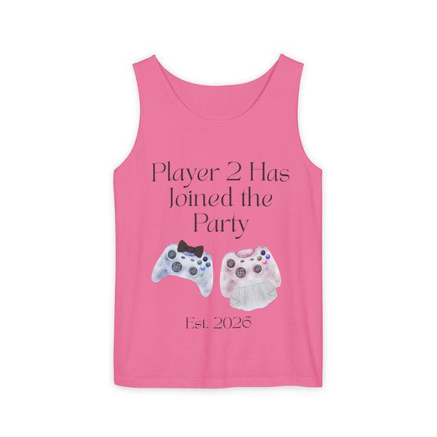 'Player 2 Has Joined the Party' 'Est. 2026' Unisex Tank Top