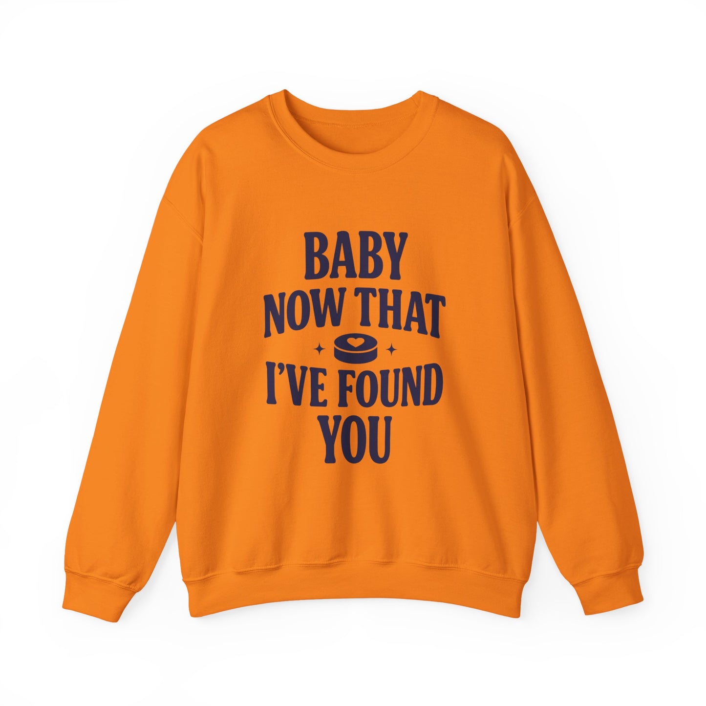 Baby Now That I've Found You Hockey Romance Sweatshirt, Hockey Romance Reader Crewneck, Booktok Sports Romance Gift