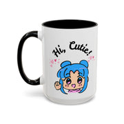 'Hi Cutie' Accent Coffee Mug