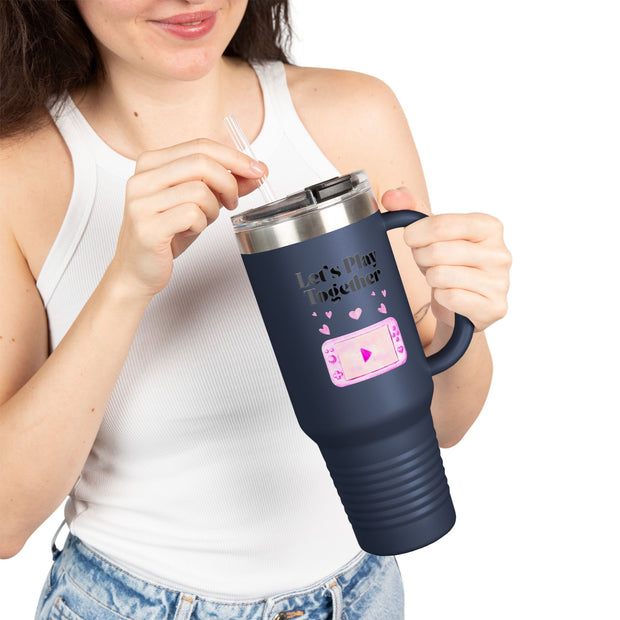 'Let's Play Together' Insulated Travel Mug, 40oz