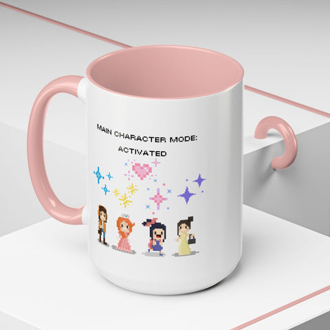 'Main Character Mode: Activated' Accent Coffee Mug