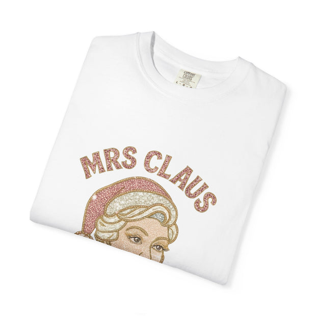 Mrs Claus Glam Squad T-Shirt | Retro Pinup Santa Lady Holiday Tee