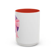 Pink/Purple Planet Wrapped In A Bow Accent Coffee Mug