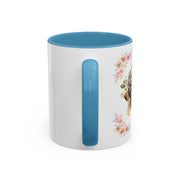 Geeky Goddess Pug Accent Coffee Mug