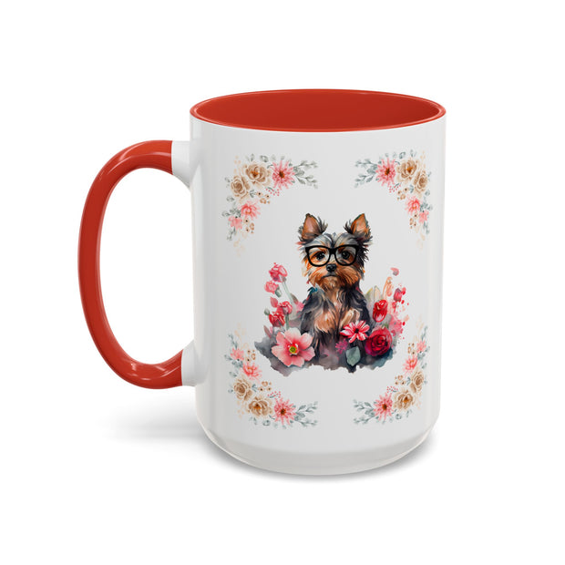 Geeky Goddess Yorkie Accent Coffee Mug