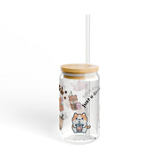 'Just a Girl Who Loves Boba' Sipper Glass
