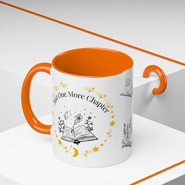 'Just One More Chapter' Accent Coffee Mug