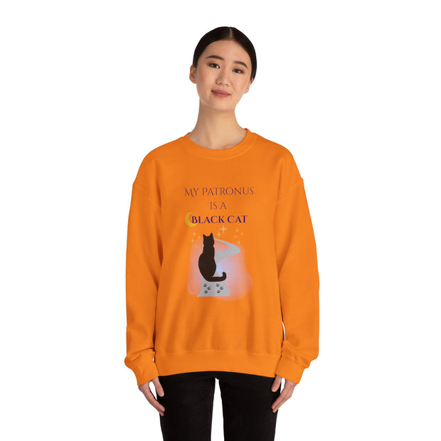 'My Patronus Is A Black Cat' Unisex Crewneck Sweatshirt