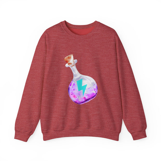 Magical Energy Purple Potion Unisex Crewneck Sweatshirt