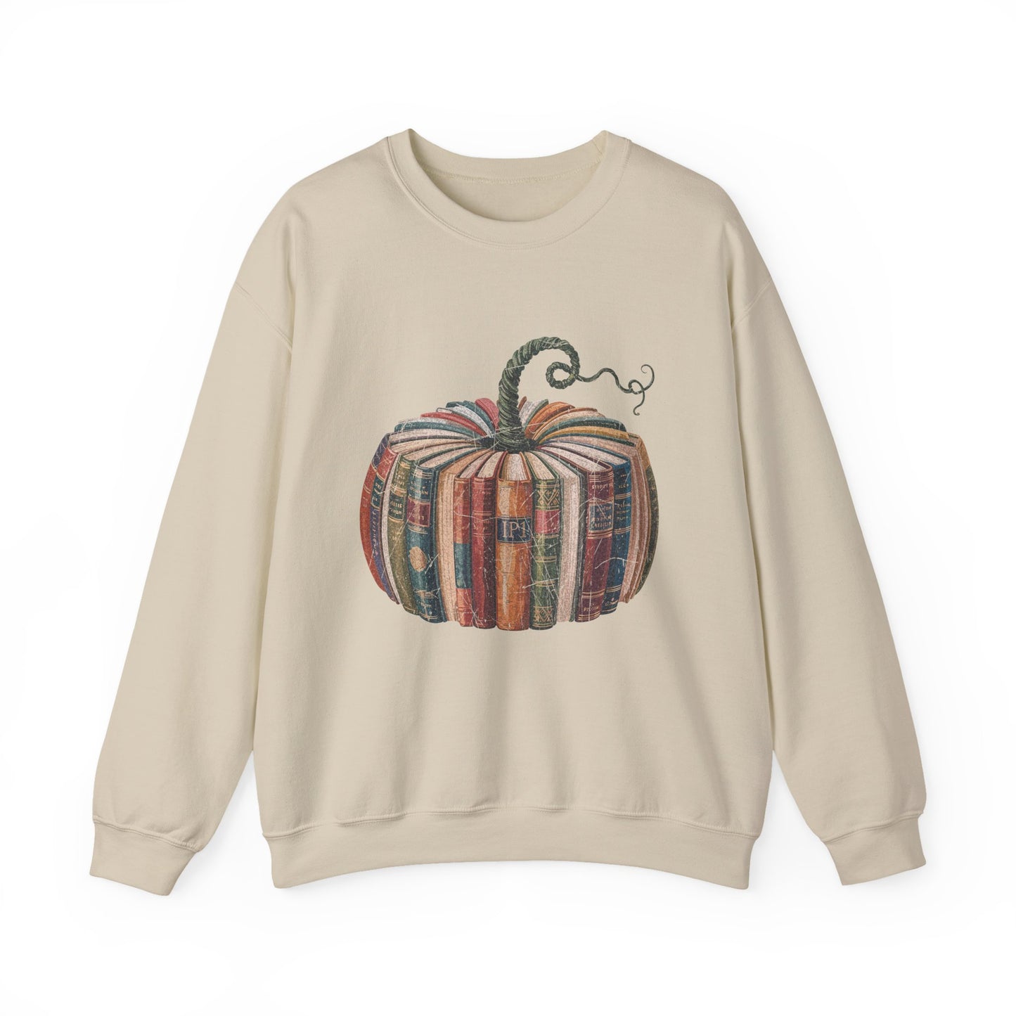 Patchwork Pumpkin Crewneck Sweatshirt | Fall Plaid Pumpkin Shirt