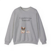 'Espawresso Yourself' French Bulldog Unisex Crewneck Sweatshirt