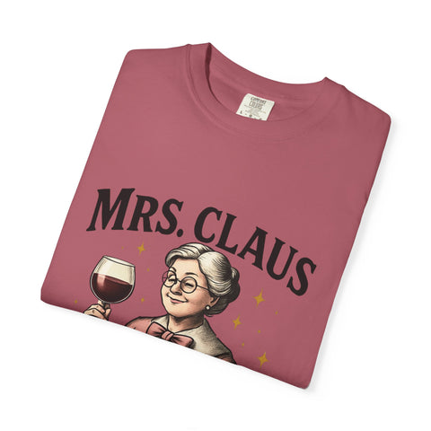 Mrs. Claus Wine Club T-Shirt, Fun Christmas Tee, Holiday Humor Shirt, Unique Gift for Wine Lovers, Mrs Claus Wine Lover Apparel