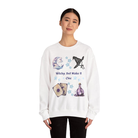 'Witchy, But Make It Cute' Unisex Crewneck Sweatshirt