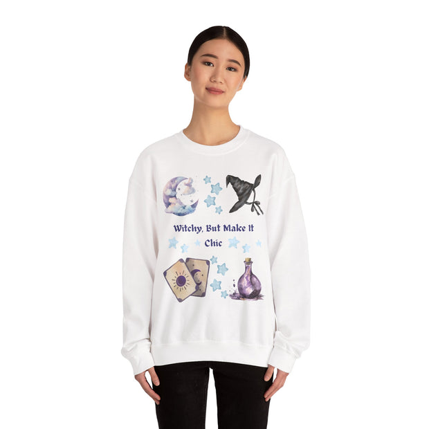 'Witchy, But Make It Cute' Unisex Crewneck Sweatshirt