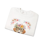 Geeky Goddess Golden Retriever Unisex Crewneck Sweatshirt