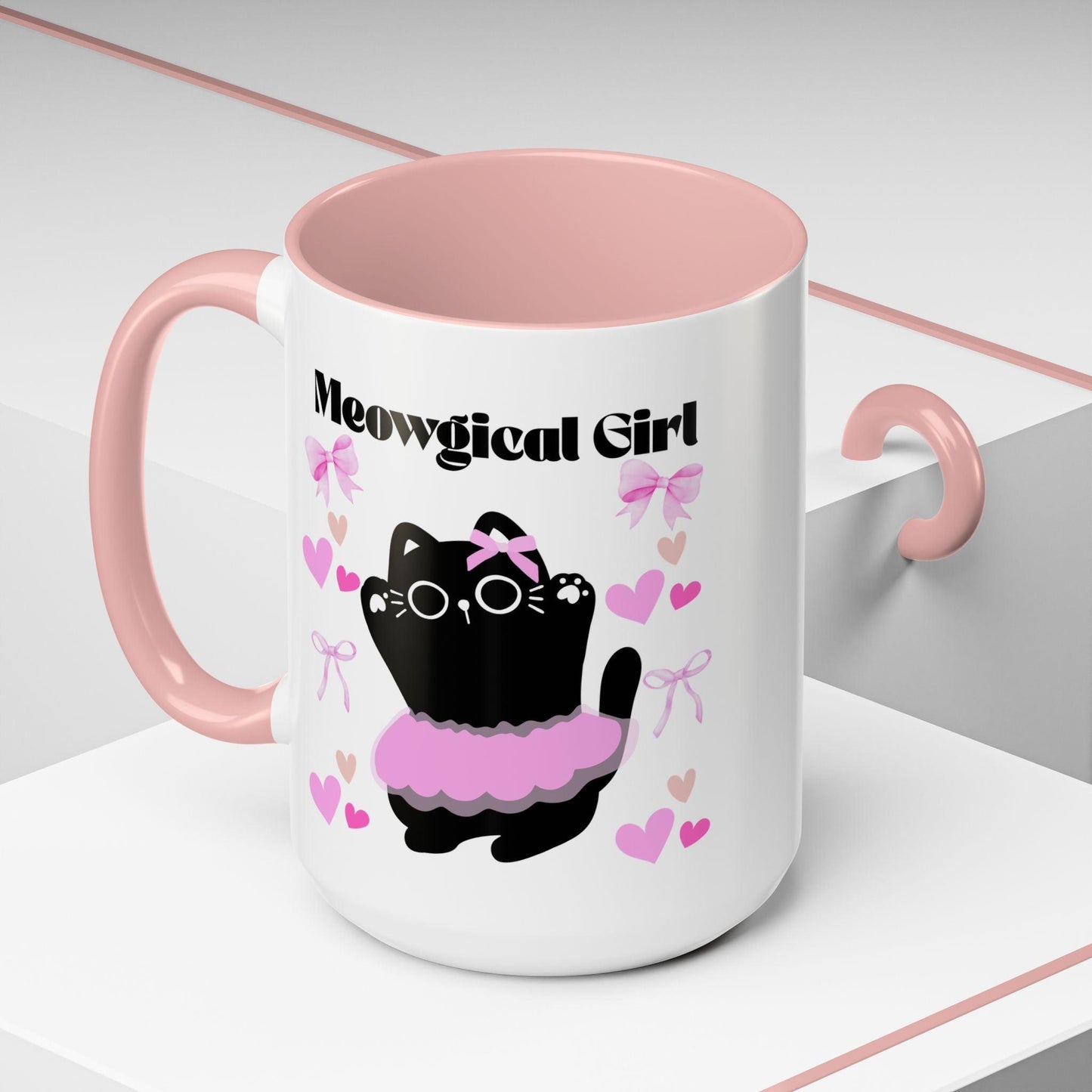 'Meowgical Girl' Accent Coffee Mug