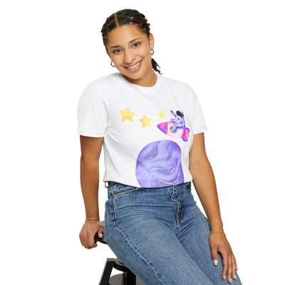 Astronaut Taking Off In Space Unisex T-Shirt