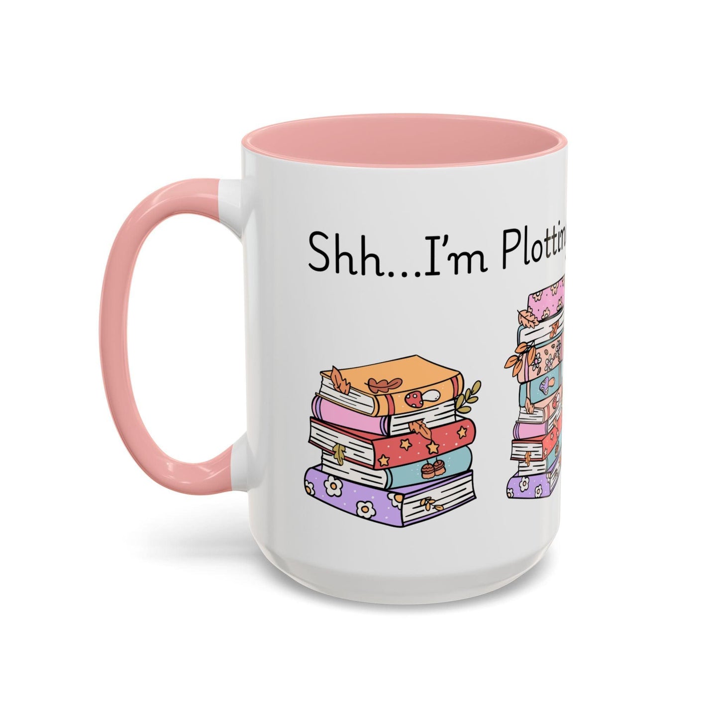 'Shhh...I'm Plotting' Accent Coffee Mug