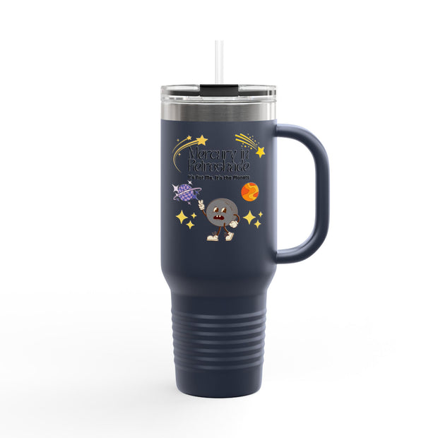 'Mercury in Retroshade: It's Not Me, It's The Planets' Insulated Travel Mug, 40oz