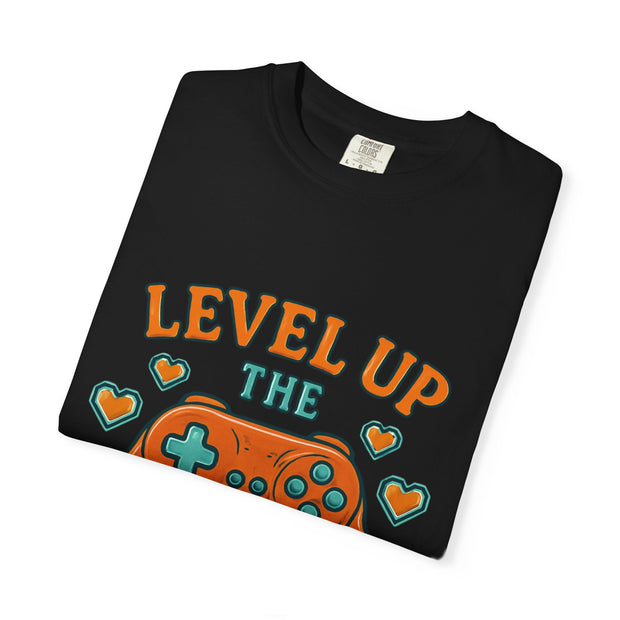 Gamer T-shirt - Level Up the Leftovers | Unisex Gaming Tee, Casual Wear, Game Night Shirt, Gift for Gamers, Funny Apparel