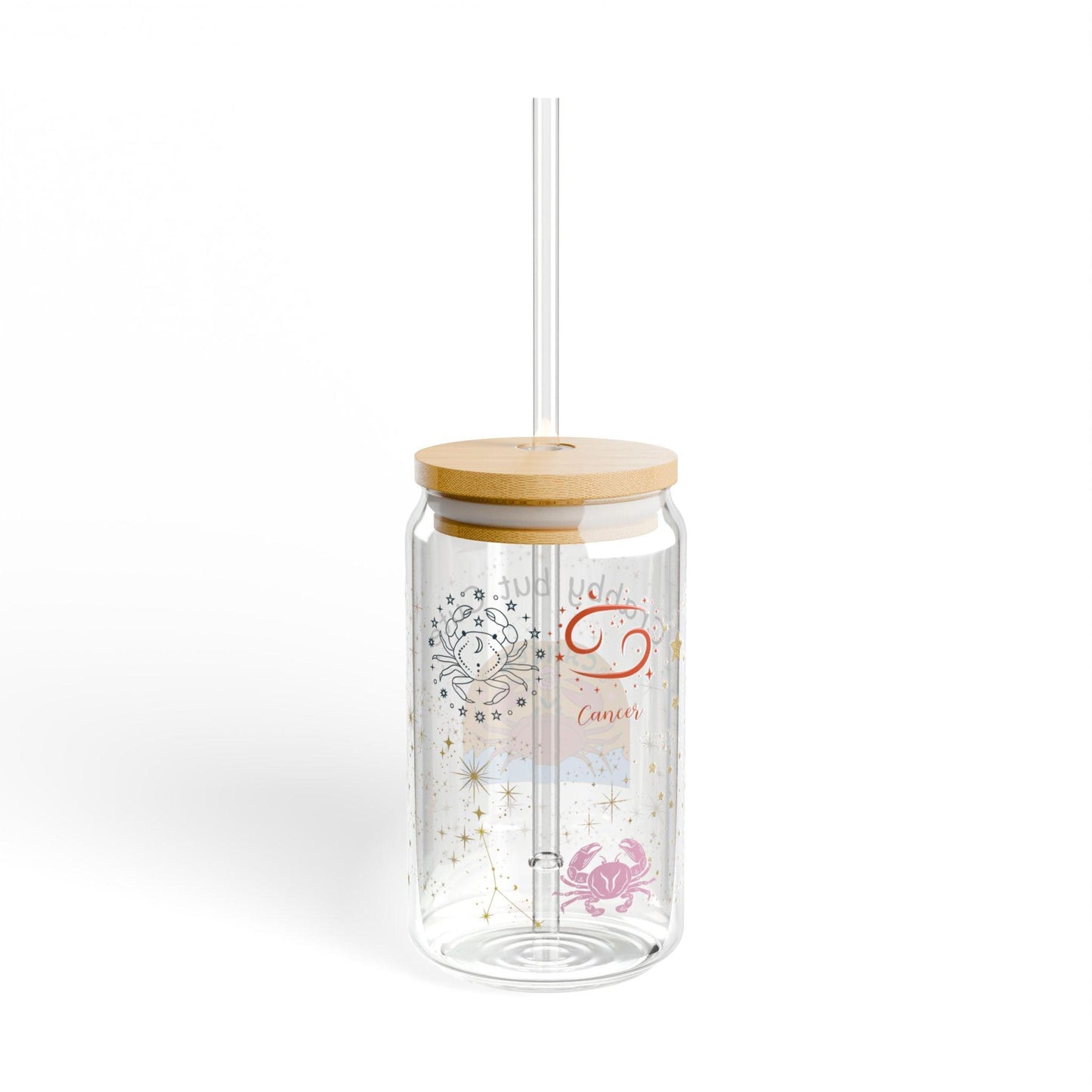 Cancer 'Crabby but Cute Cancer' Sipper Glass