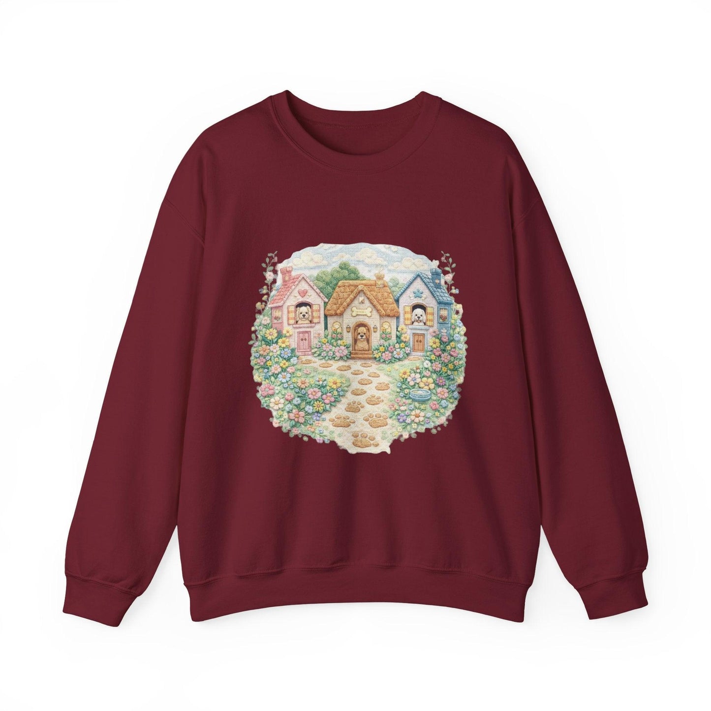 Cottagecore Sweatshirt, Floral Garden Cottage Crewneck, Cozy Vintage Pastel House Shirt