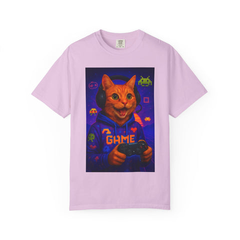 Game On Orange Cat Unisex T-Shirt